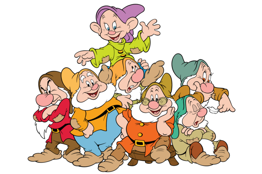 ugly disney characters:The Seven Dwarfs 