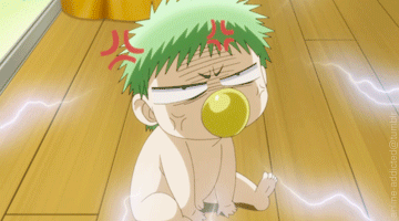 anime characters with green hair---Beelzebub IV