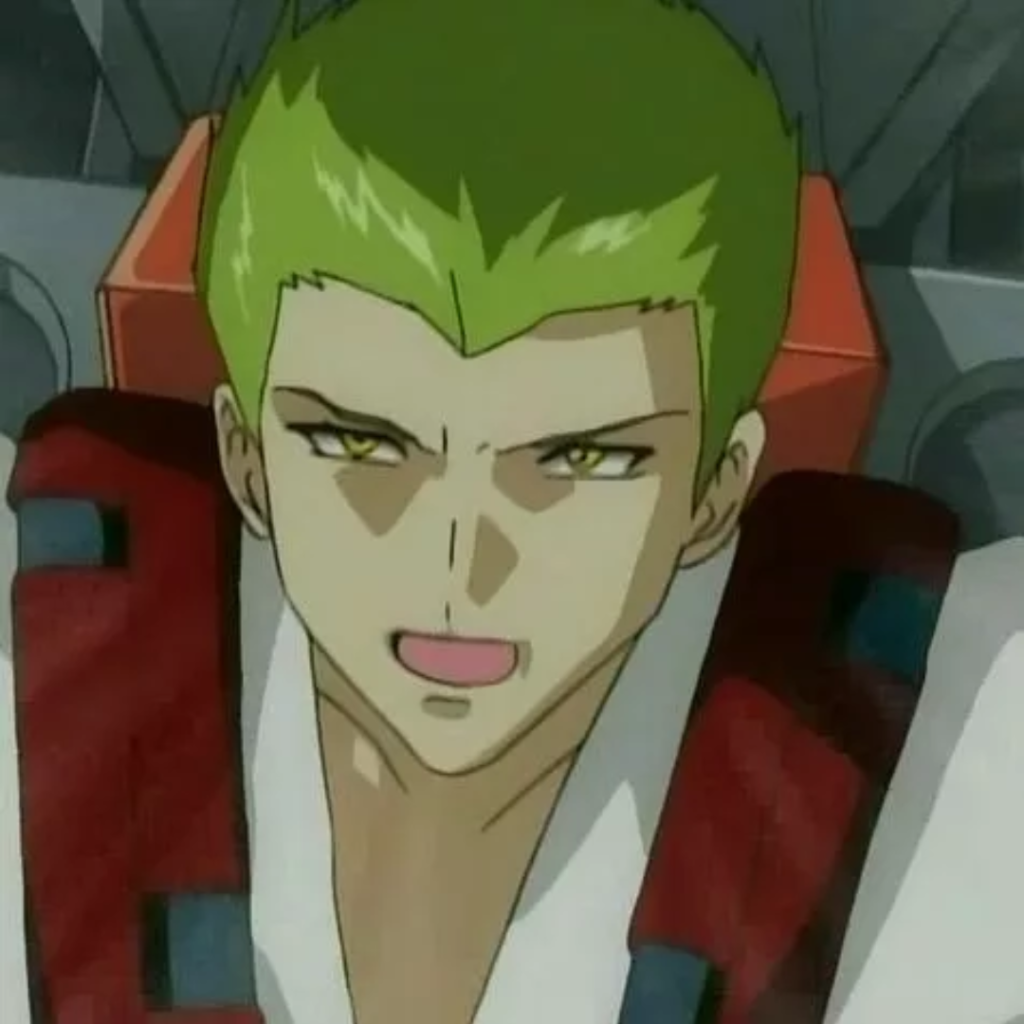 anime characters with green hair--Sting Oakley
