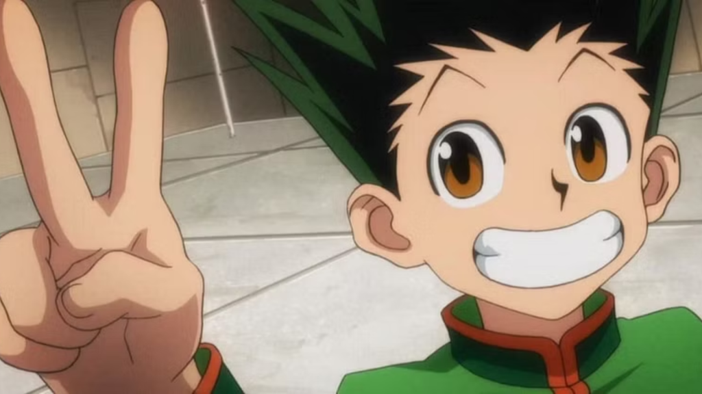 anime characters with green hair--Gon Freecs